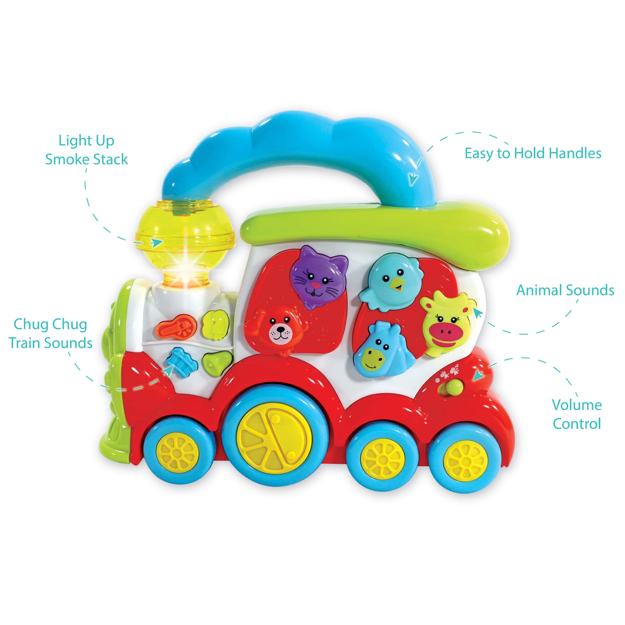 Nothing But Fun Toys Lights & Sounds Animal Choo Choo Train